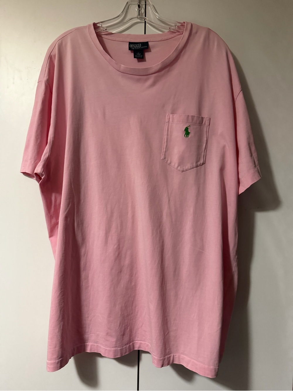 Polo by Ralph Lauren Baby Pink Short Sleeve Pocket Tee